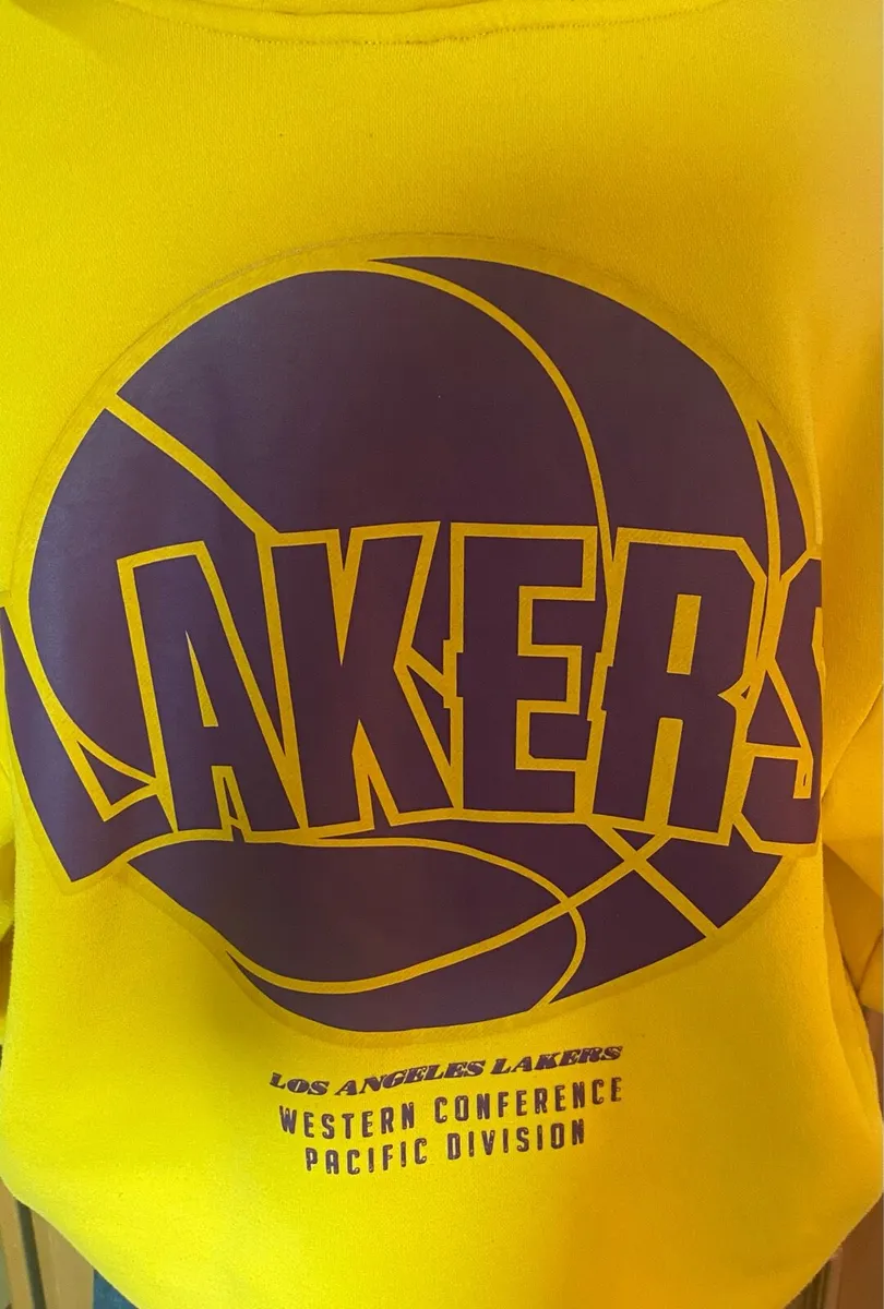 La Lakers Hoodie Unisex size L cotton - Image 4