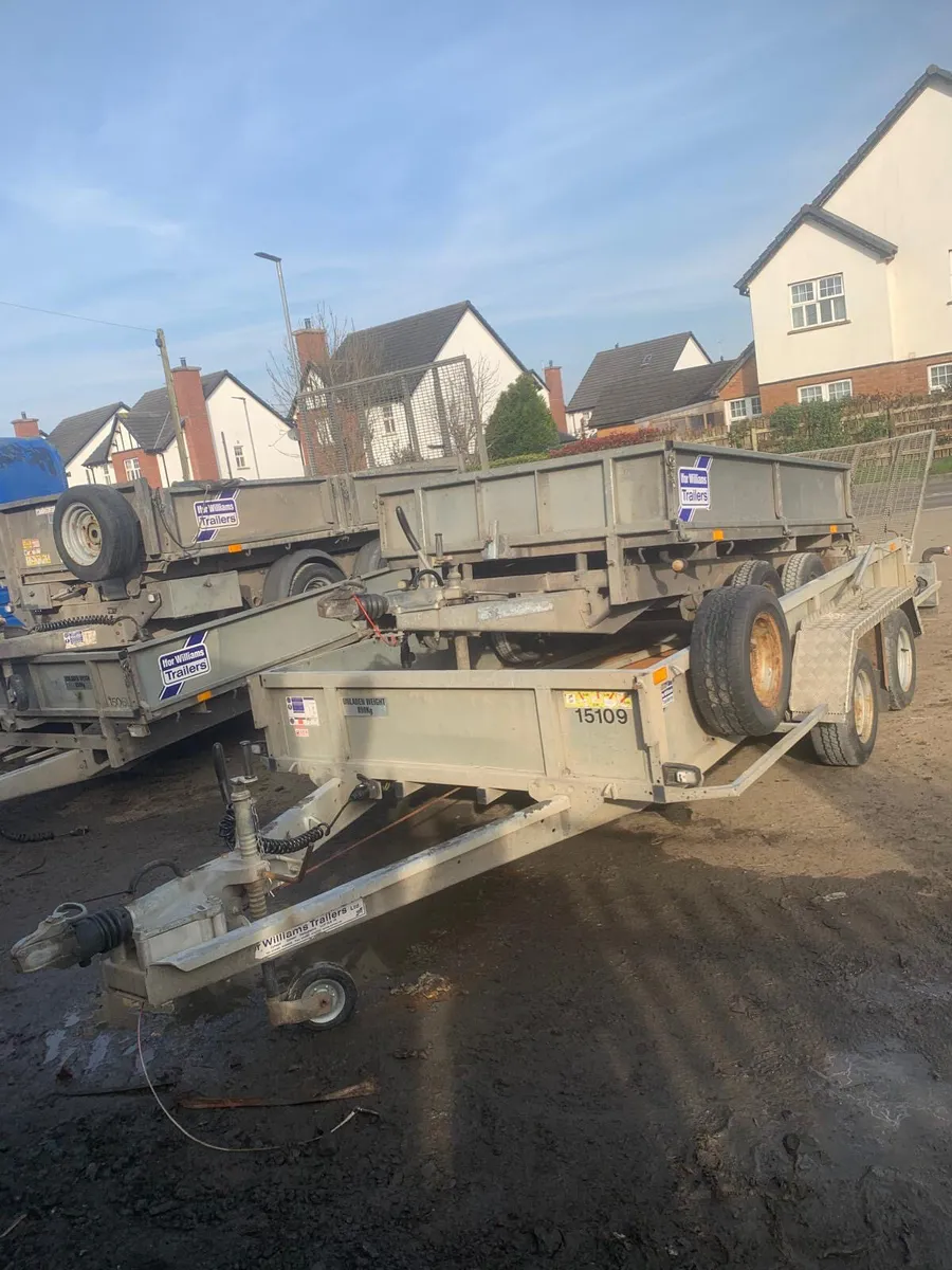 Ifor Williams 12ft plant trailer - Image 1