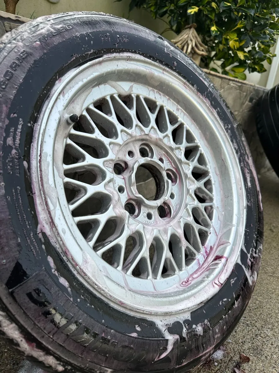 BMW vintage E34 16" & 15" E28 alloy wheels & tyres - Image 2