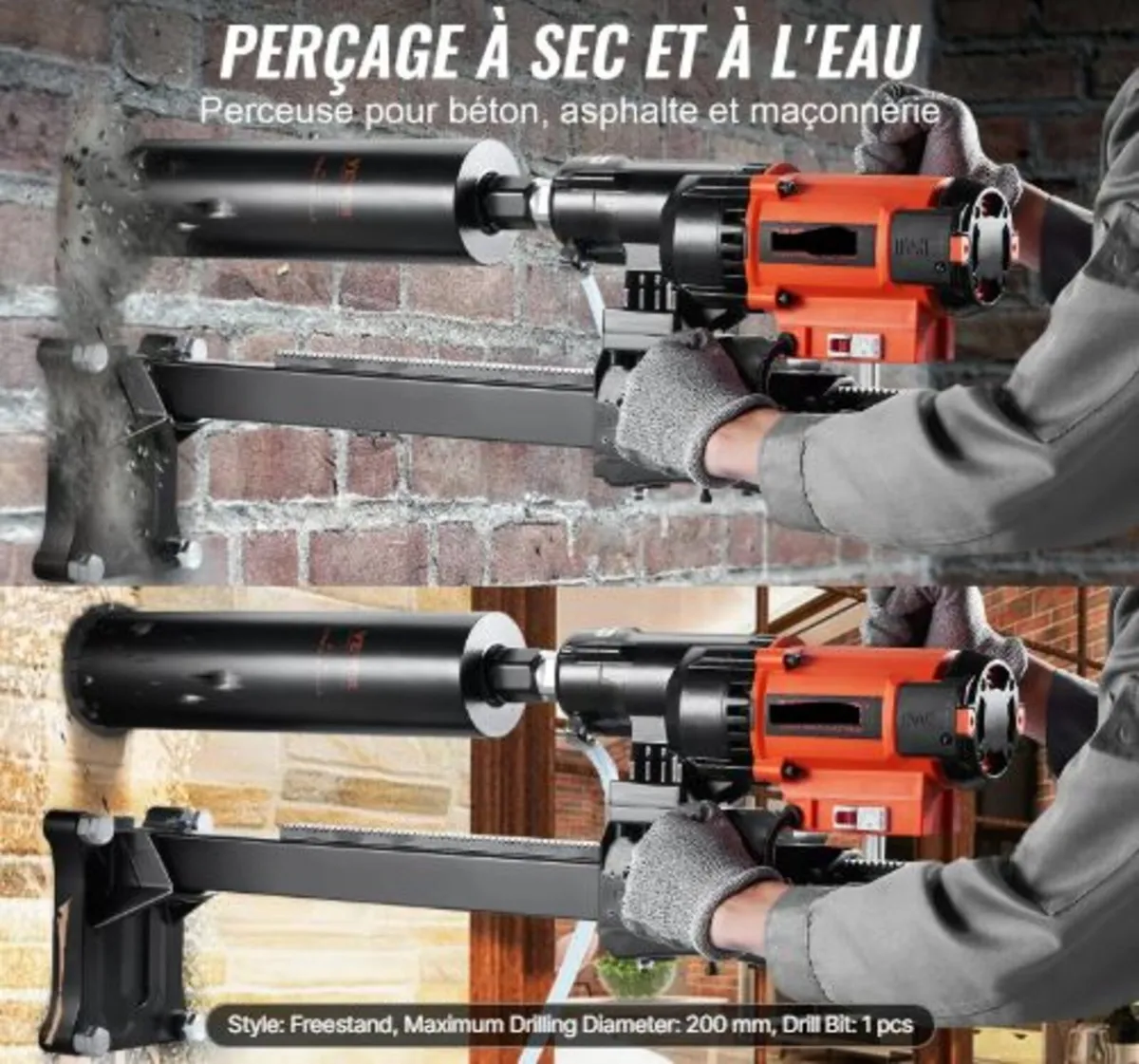 Wet&Dry Diamond Core Drill Machine Concrete Core - Image 2