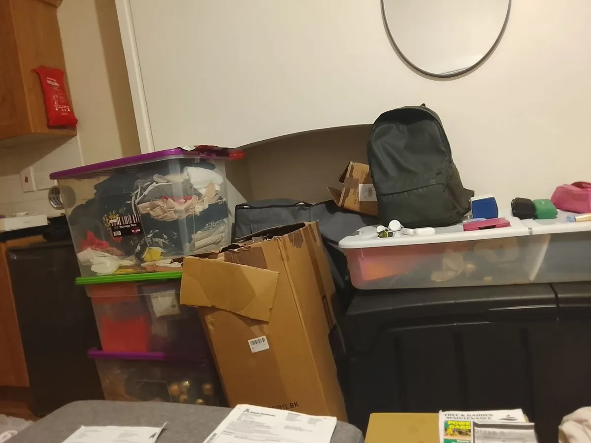 Storage Boxes, Household  & Clothing Items - Image 1