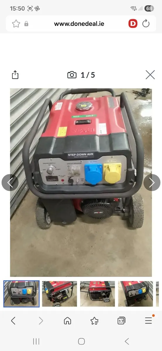 Senci 11 7000  generator 7.2kva - Image 1