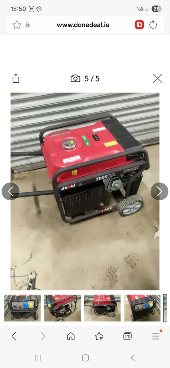 Senci 11 7000  generator 7.2kva - Image 2