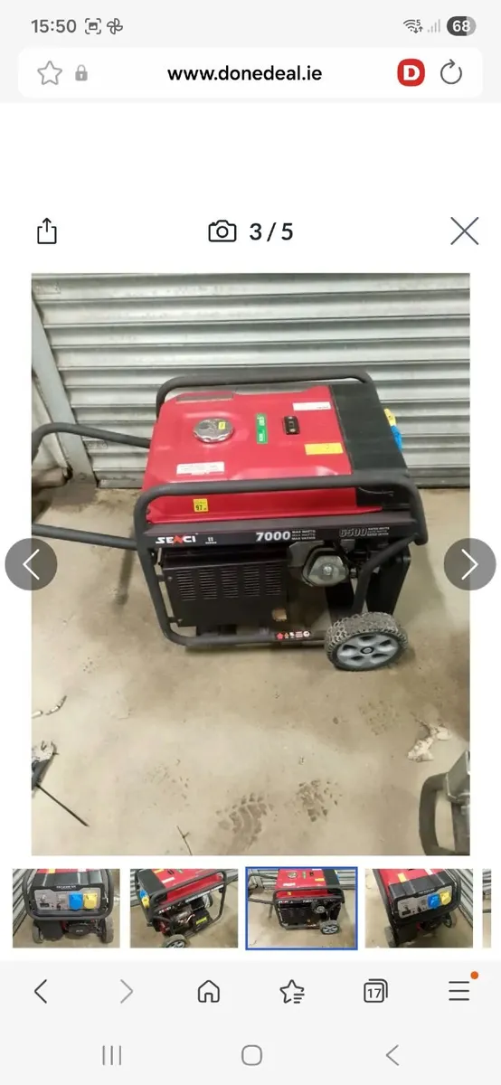 Senci 11 7000  generator 7.2kva - Image 3