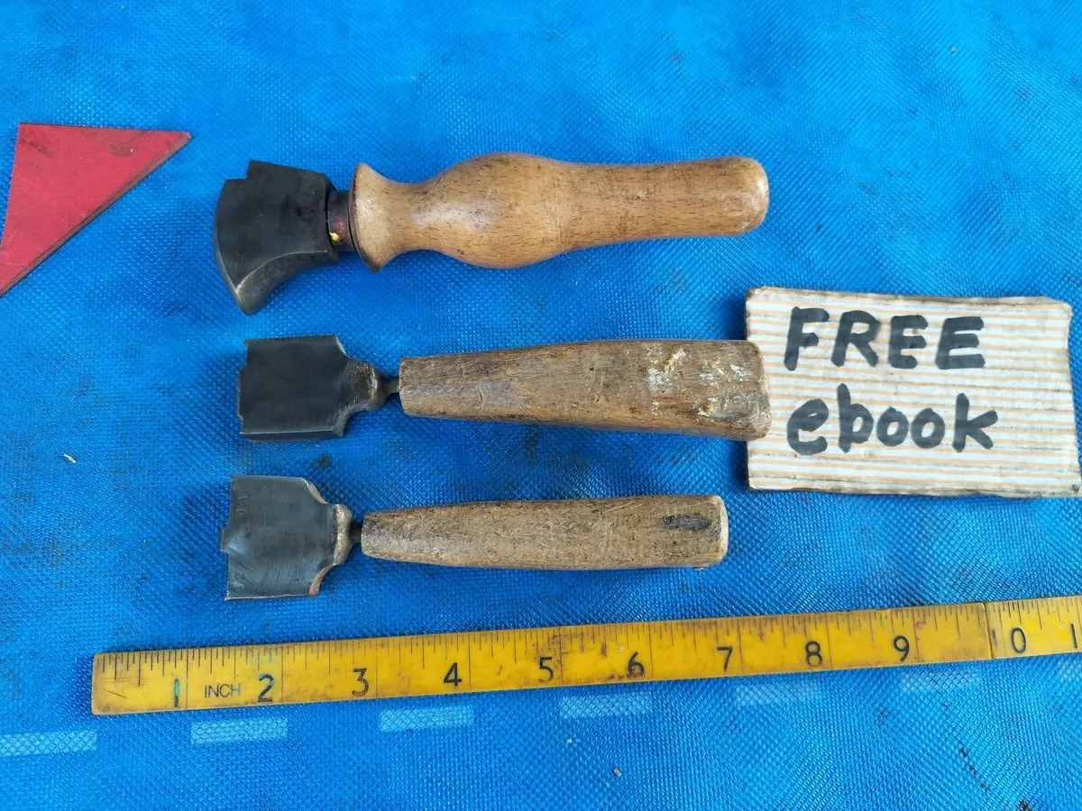 3 Leatherwork tools - Image 1