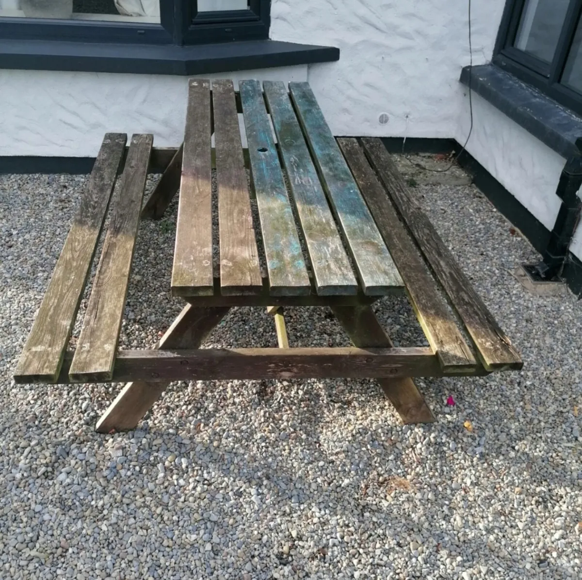 Garden Table with 2 Benches