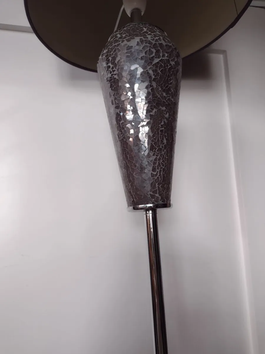 Tall chrome  floor lamp - Image 3