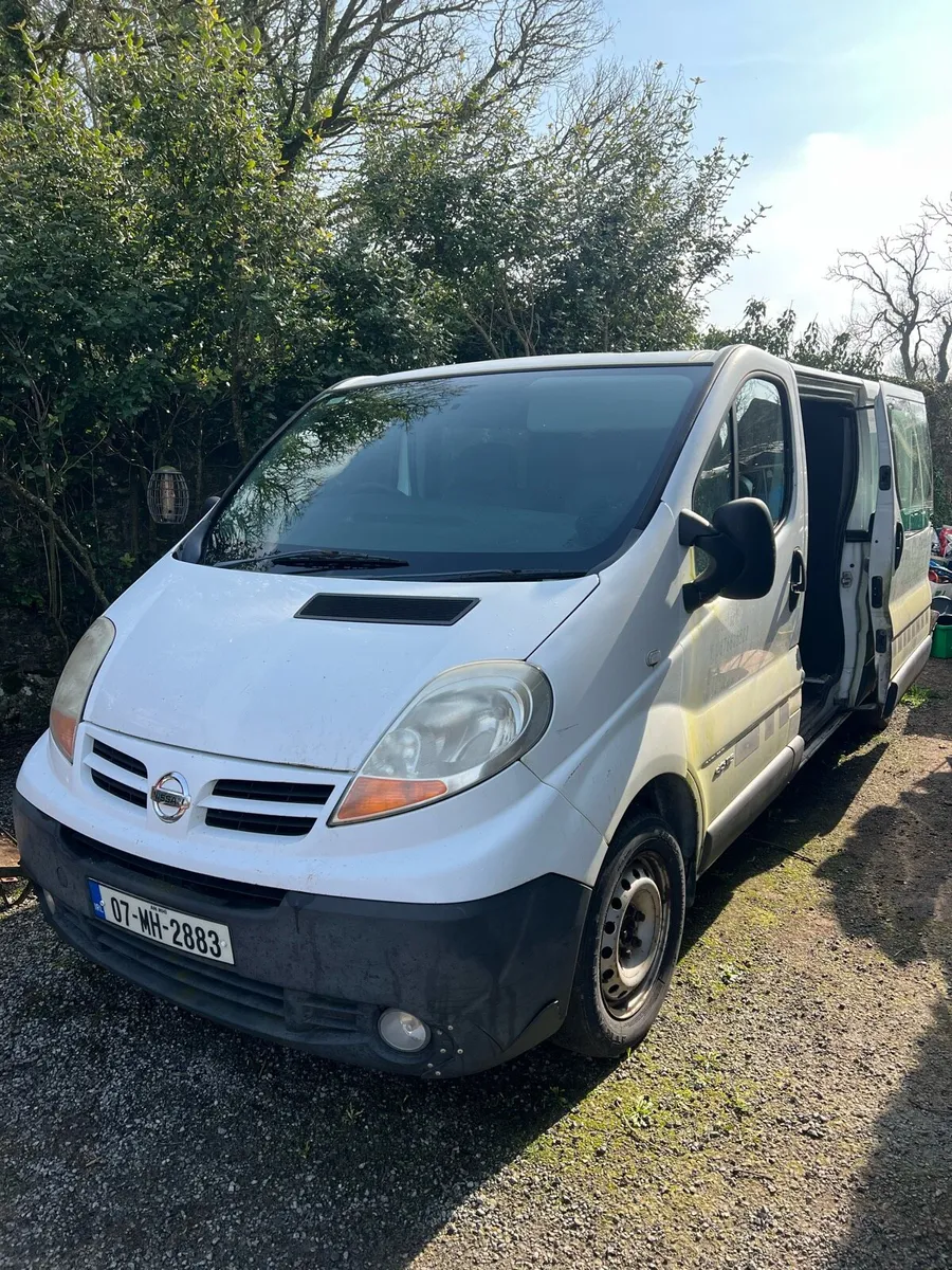 Nissan Primastar 2L crew cab, 2007, no tax or test - Image 1