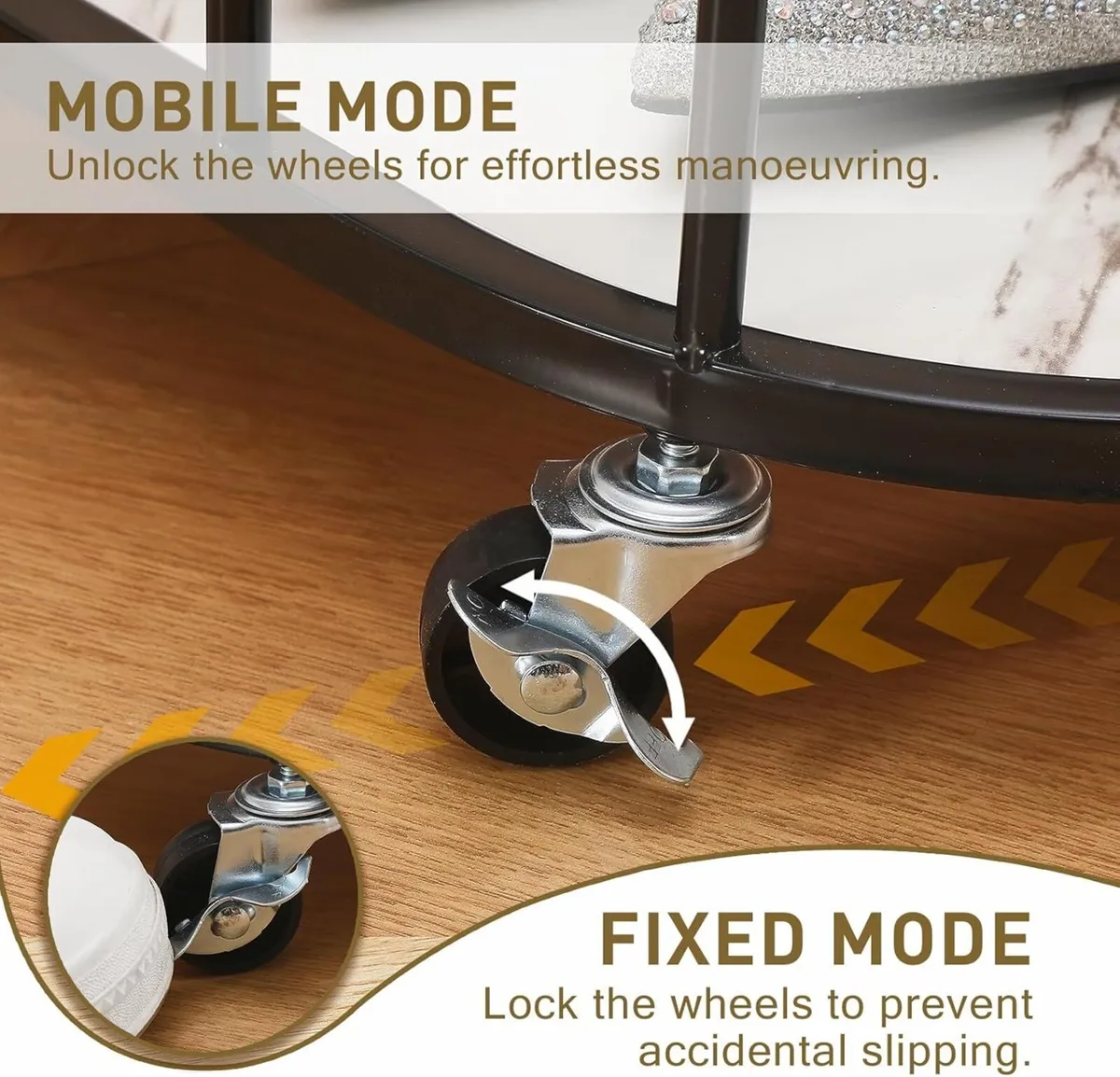 Small Clothing Rack with Wheels - Rolling Garment - Image 4