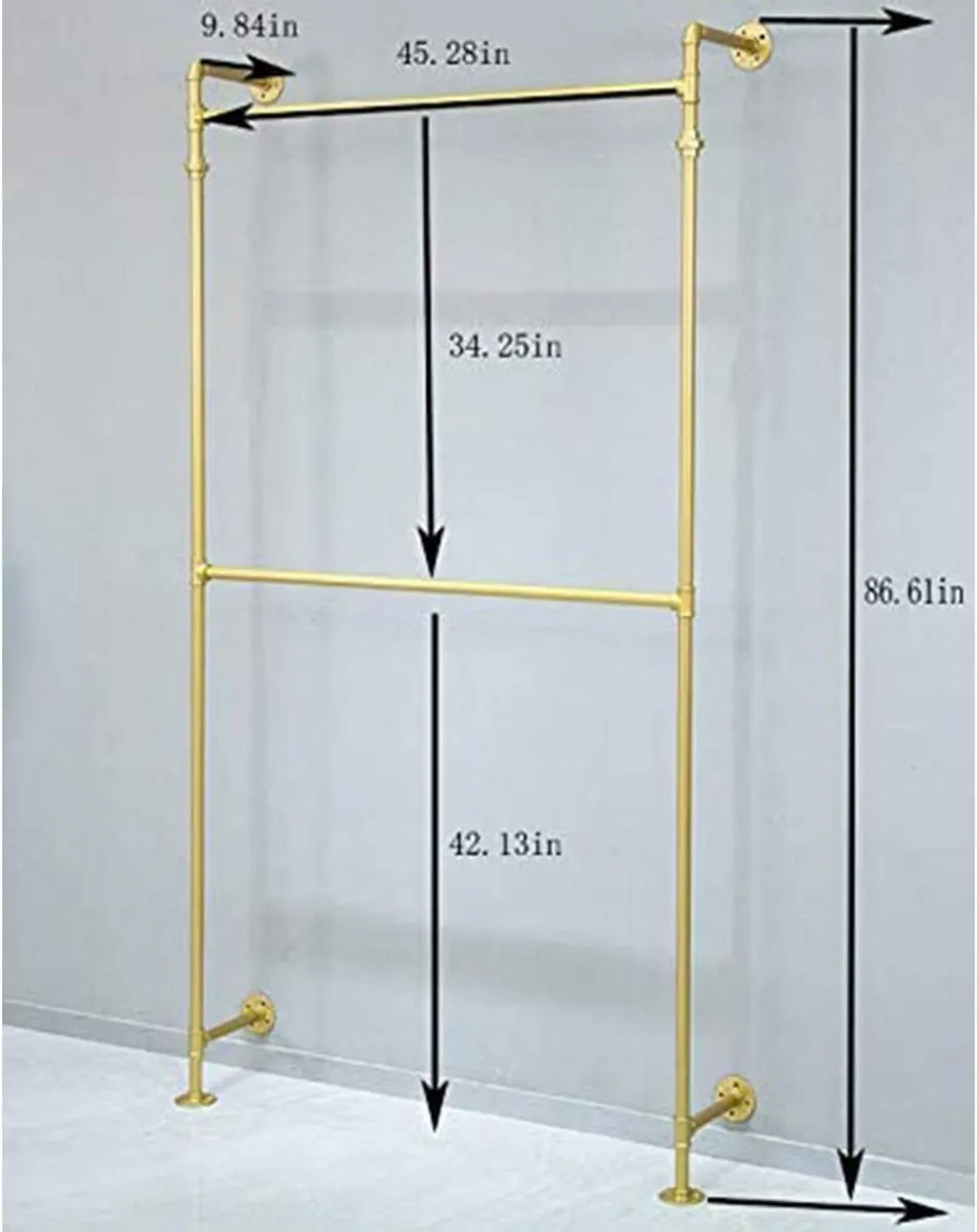 Modern Simple Industrial Metal Pipe Hanging Rods - Image 2