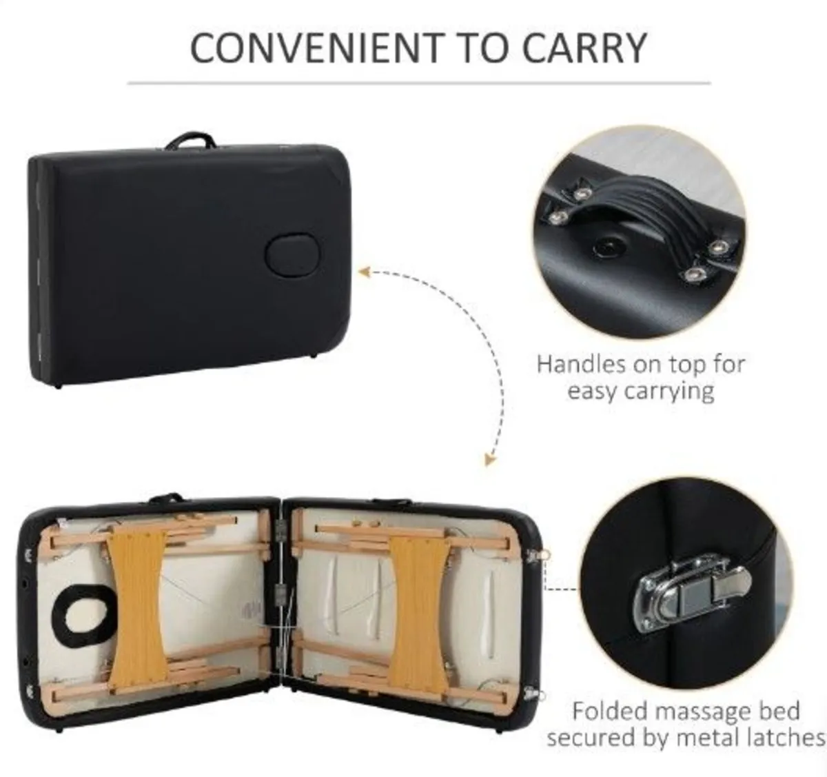 Portable Massage Bed, Spa Beauty Massage Table - Image 3