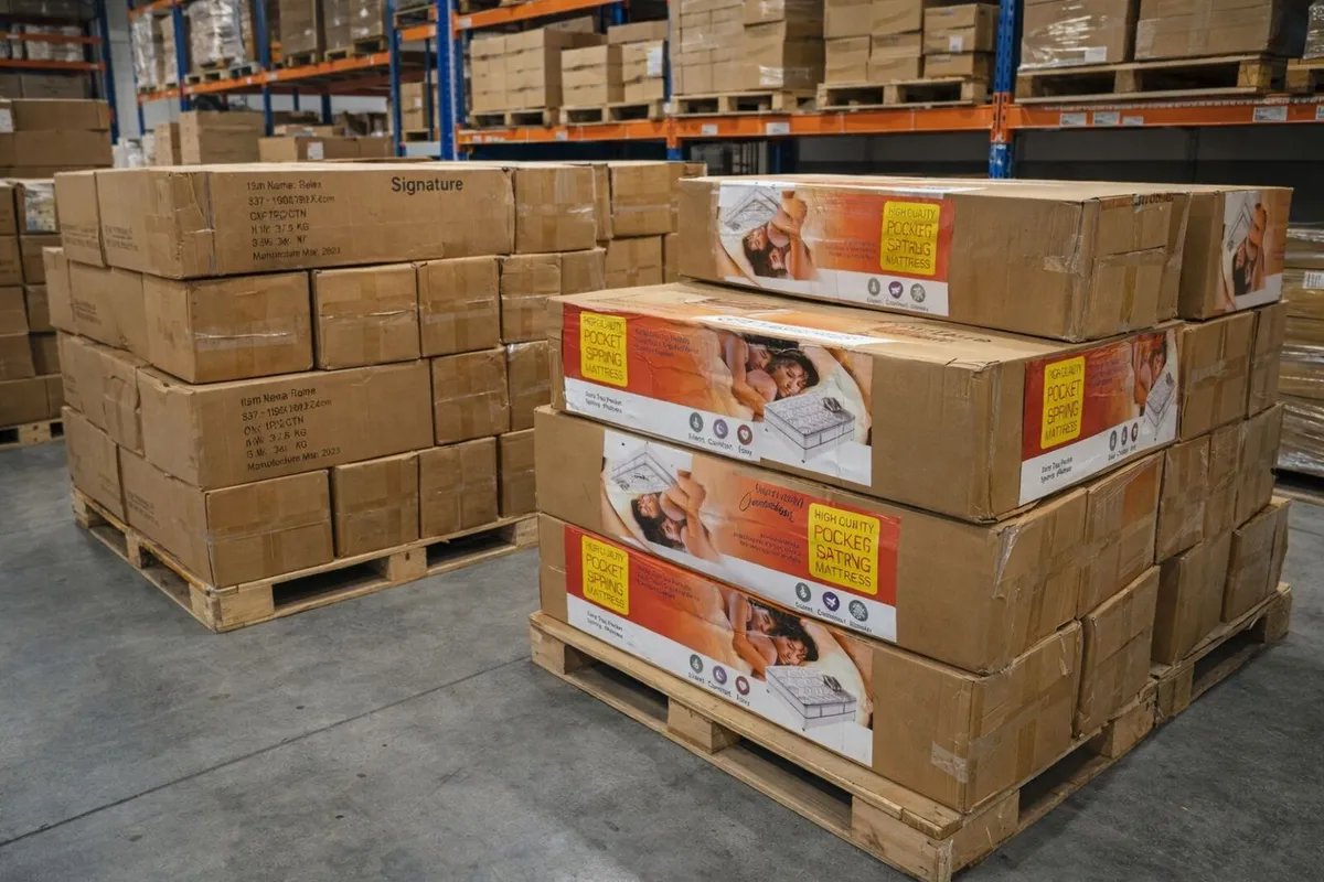 New 12 Inch Pillowtop Pocket Spring Mattresses - Image 1