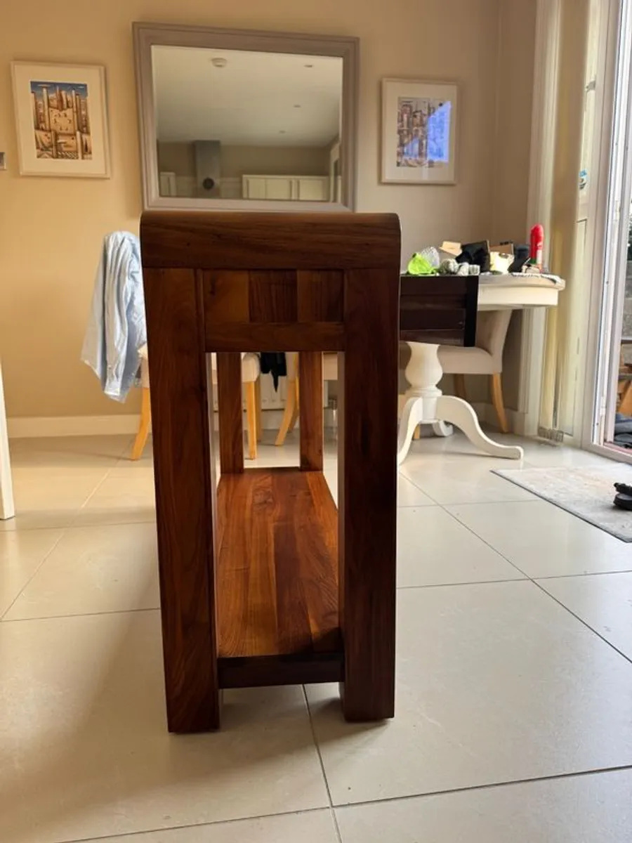 Solid Walnut Console Table - Image 4