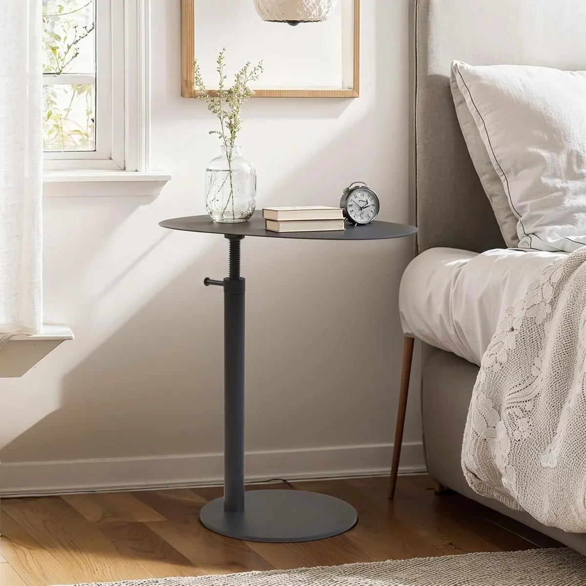 C-Shaped Side Table Bedside Sofa Small Coffee - Image 4