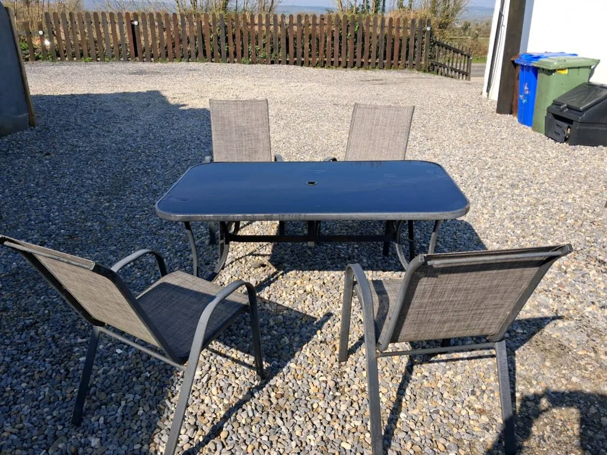 Garden table and chairs