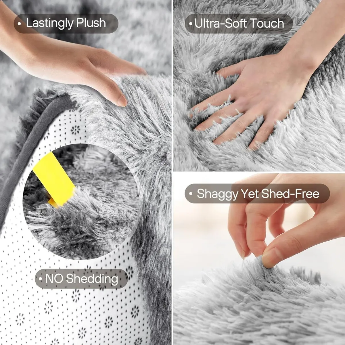 Living Room Rugs 200x300cm - Extra Large Shaggy - Image 3