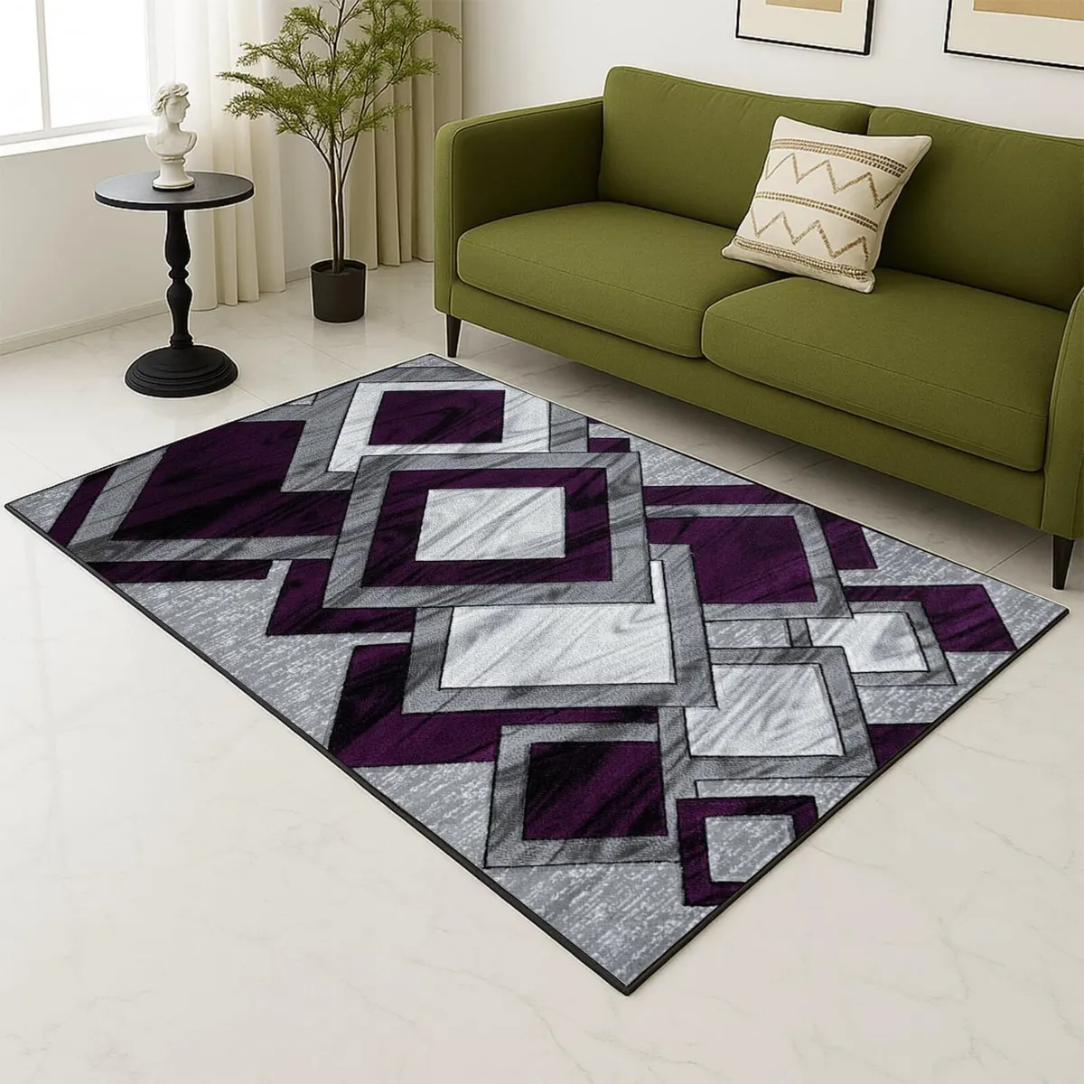 Dazzling Area Rugs - Large Fluffy Rug Carpet - Image 1