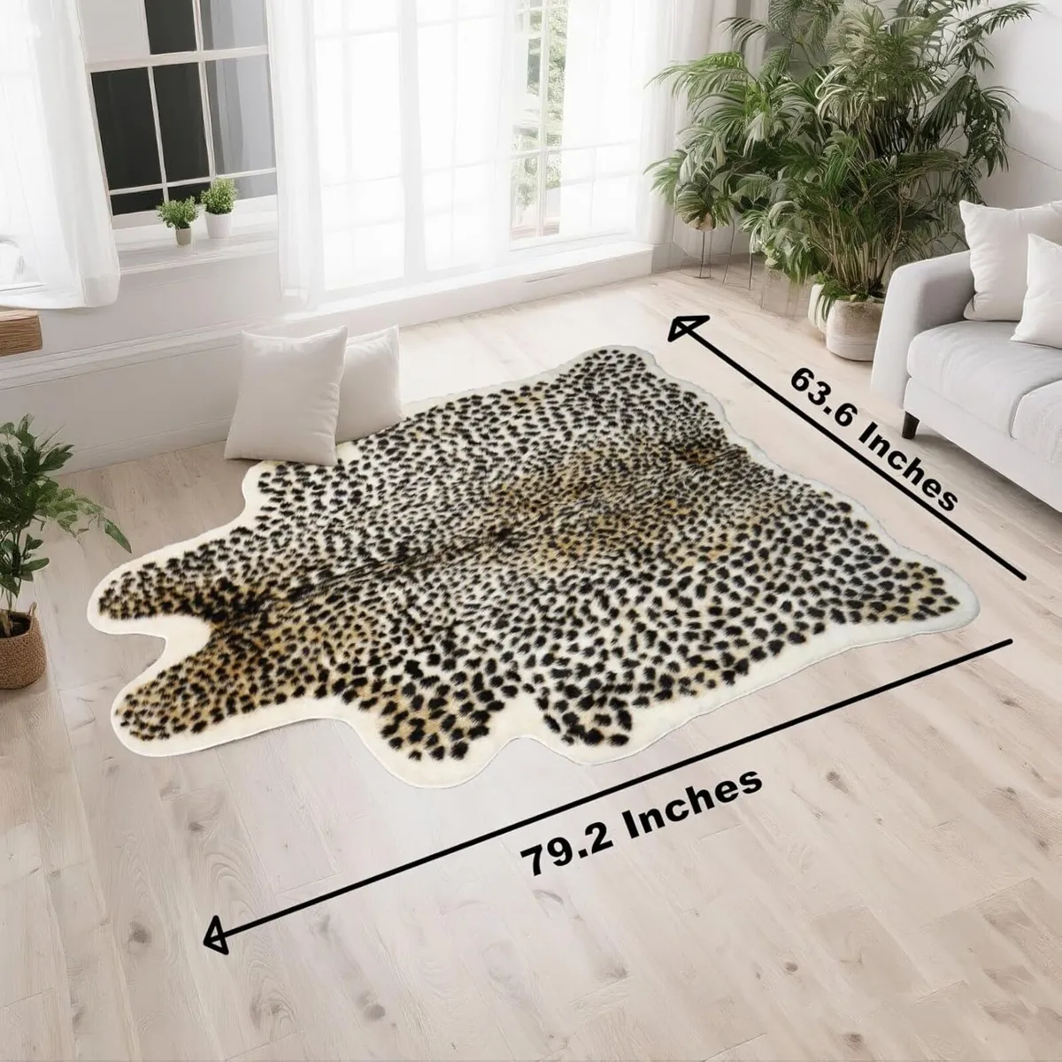 Leopard Rug Cheetah Animals Printed Hide Mats - Image 2
