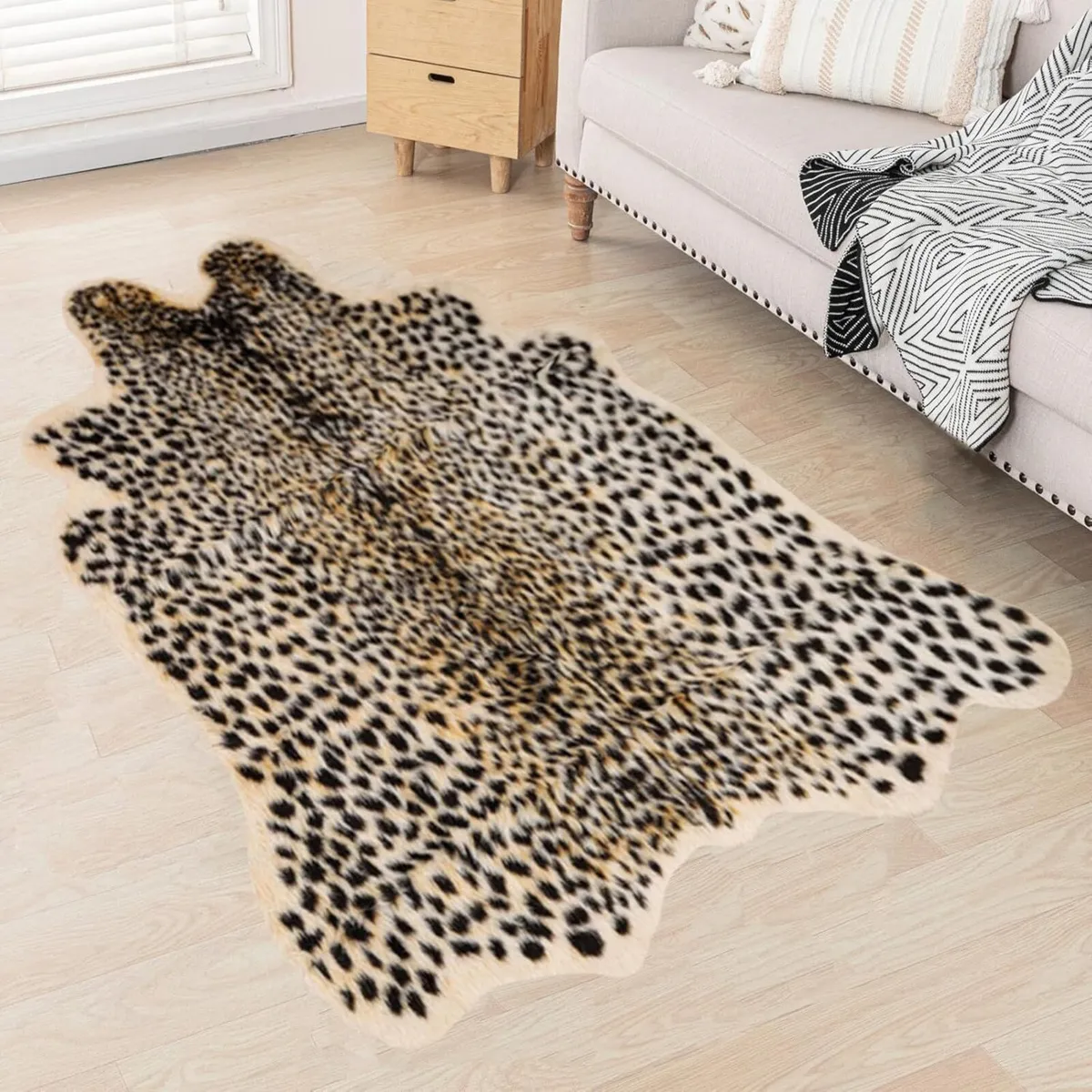 Leopard Rug Cheetah Animals Printed Hide Mats - Image 1
