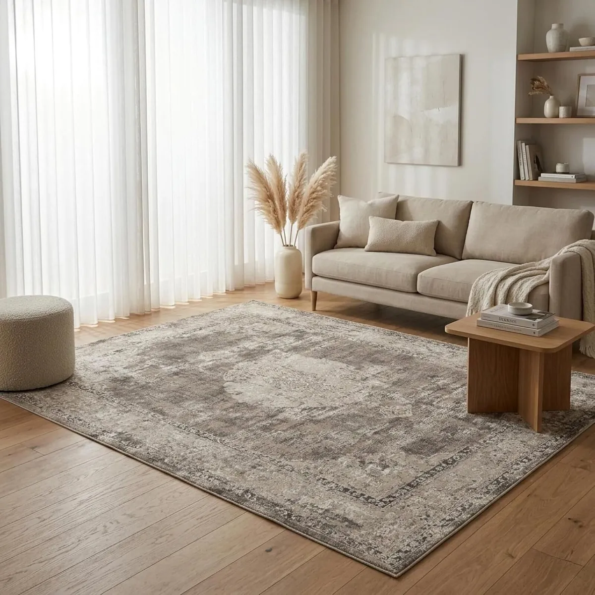 Kilim Rug Beige 160 x 230 cm Wool Modern Living - Image 2