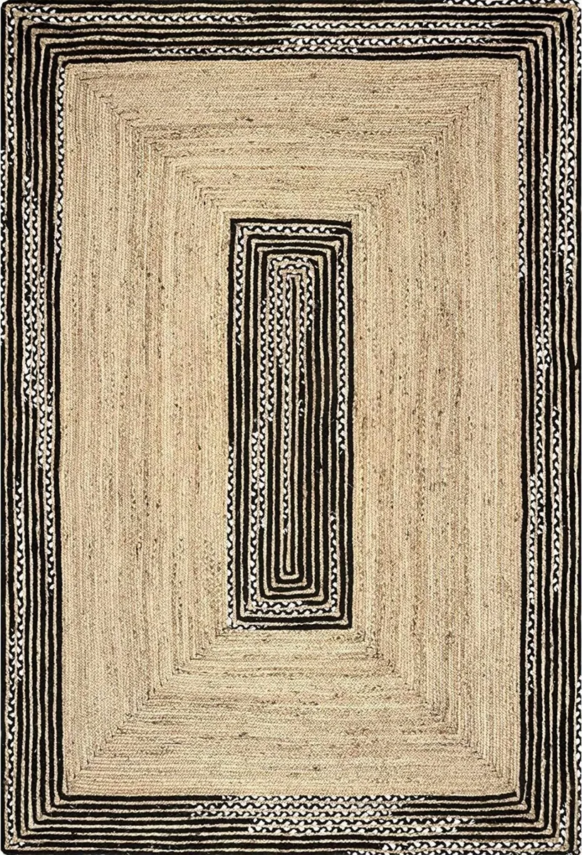 Indian Handmade Natural Jute Area Rug Braided - Image 2