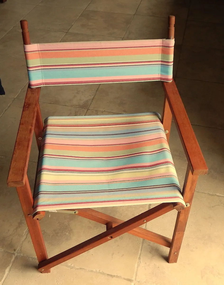Wooden Folding Directors Chair - Image 3