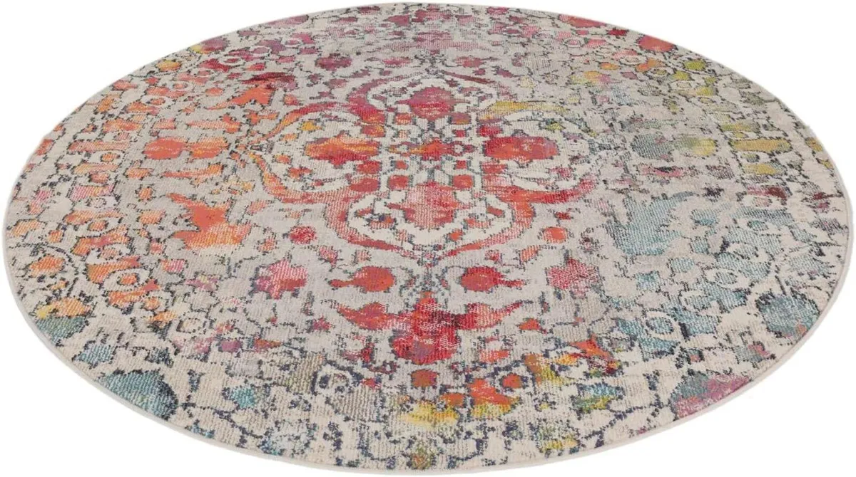 Kaleidoscope Rug Modern carpets Ø 4′11″ ft (Ø 150 - Image 2