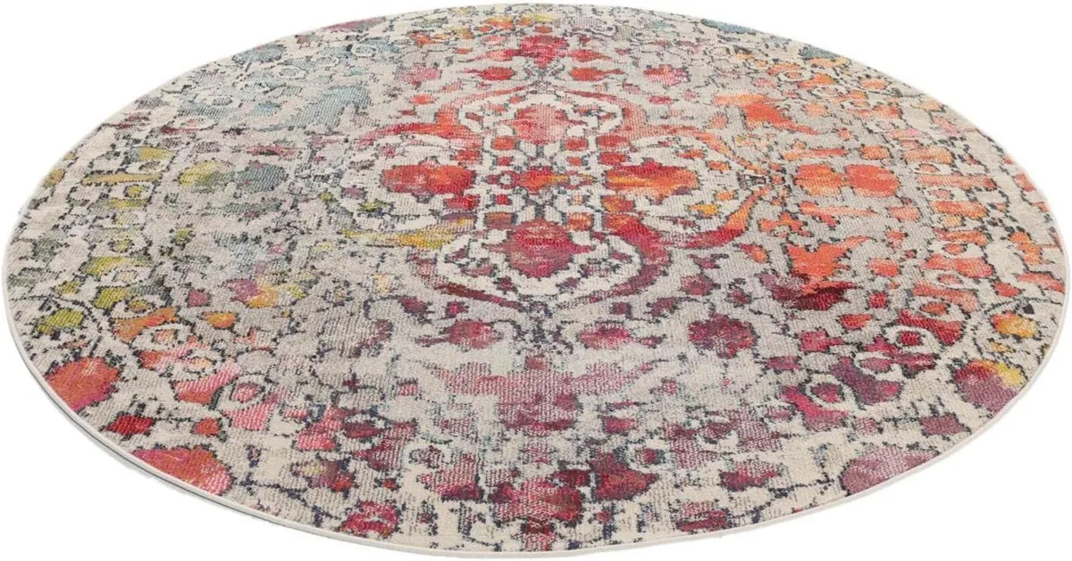 Kaleidoscope Rug Modern carpets Ø 4′11″ ft (Ø 150 - Image 3