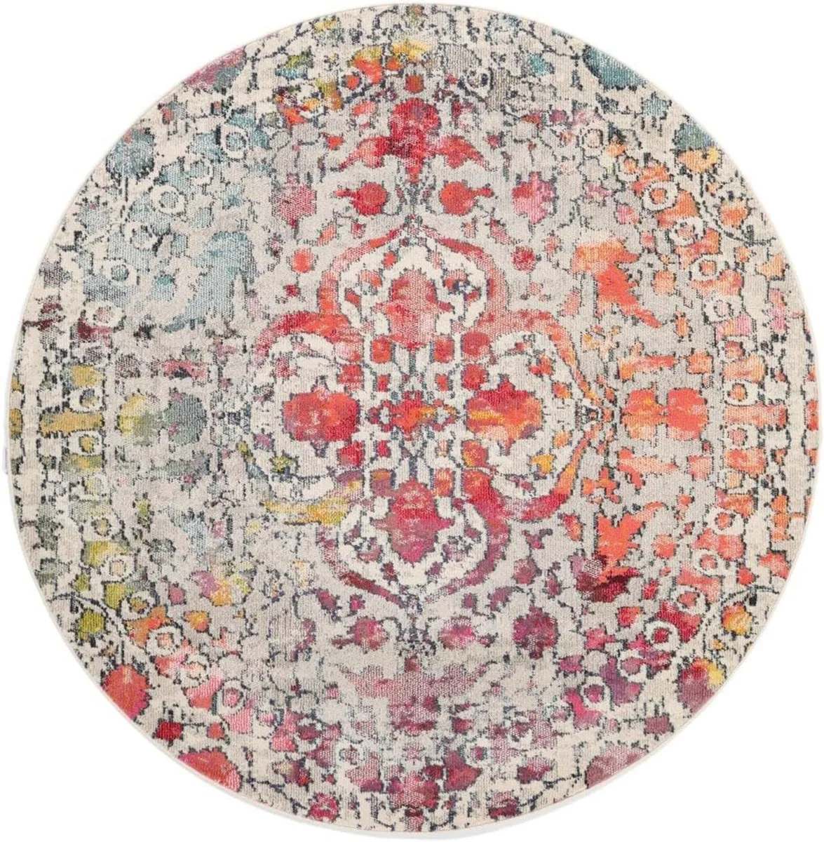 Kaleidoscope Rug Modern carpets Ø 4′11″ ft (Ø 150 - Image 1