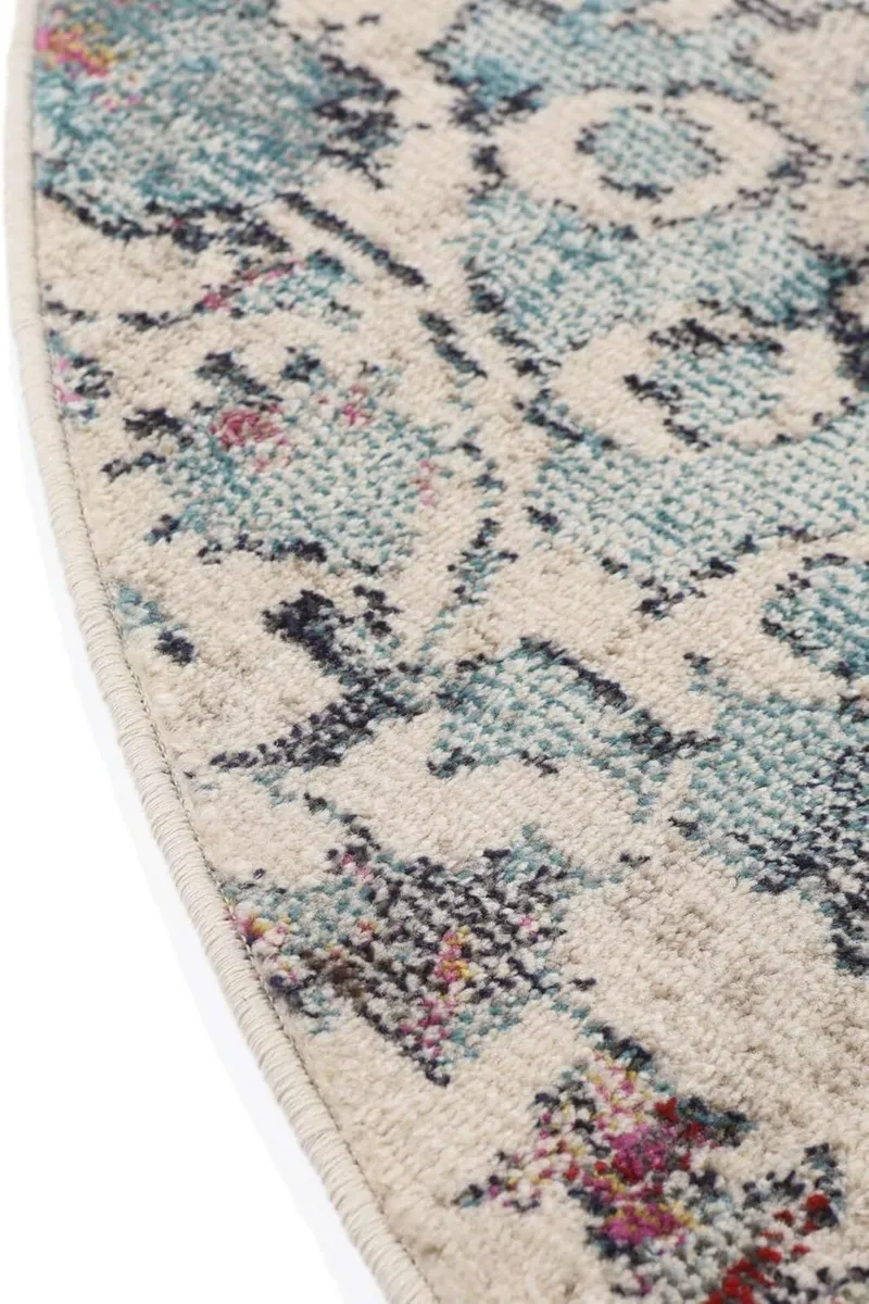 Kaleidoscope Rug Modern carpets Ø 4′11″ ft (Ø 150 - Image 4