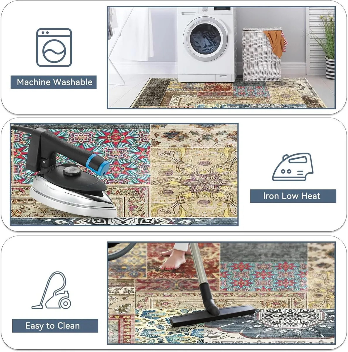 Rugs Living Room 160 x 230 cm Large Rug for - Image 3