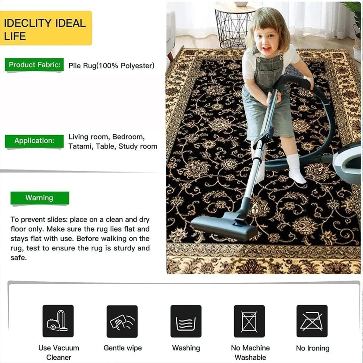 Marrakesh Rug – Large Washable Non-Slip Carpet - Image 3