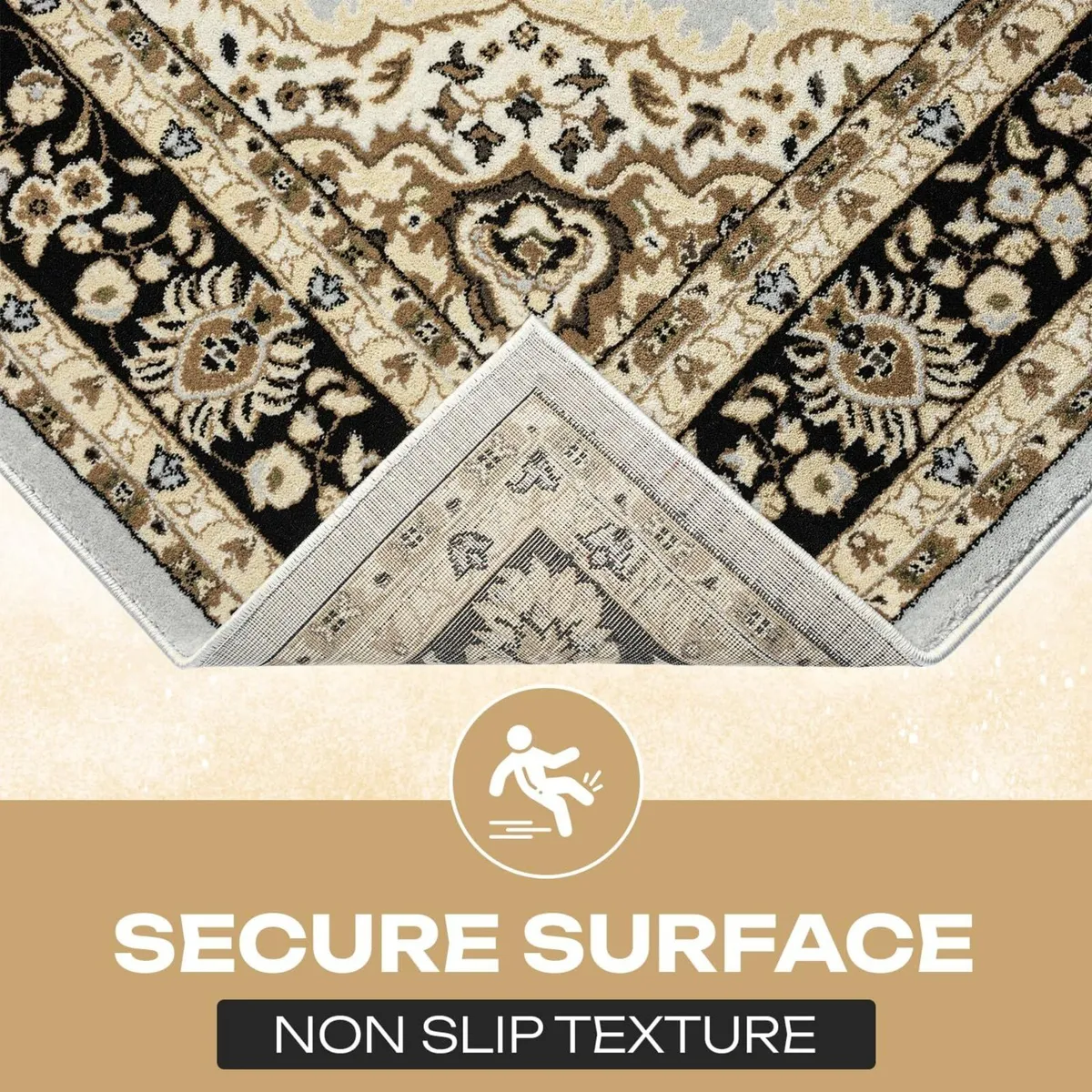 Traditional Rome Rug – Large Washable Non-slip - Image 4