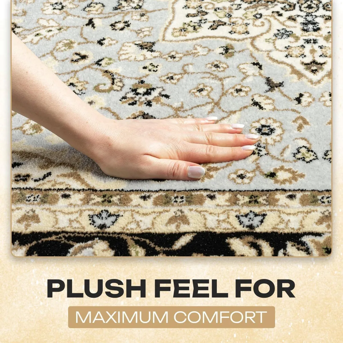 Traditional Rome Rug – Large Washable Non-slip - Image 3