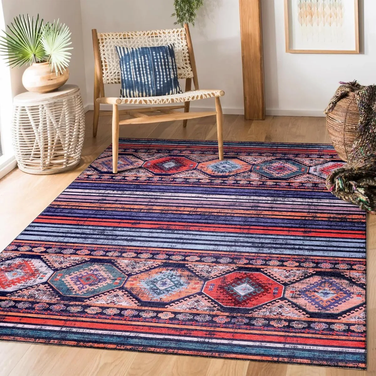 Washable Area Rugs for Living Room Traditional - Image 1