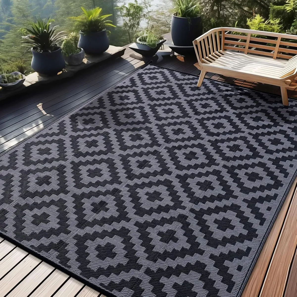 Waterproof Outdoor Rug Anti-slip Reversible - Image 1