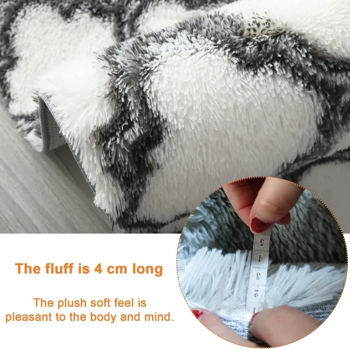 Rugs Living Room 6.56'x9.84' Super Soft Fluffy - Image 3