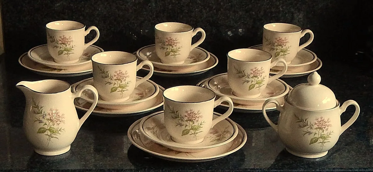 20 Piece Vintage Arklow Pottery Brendan Tea Set - Image 1