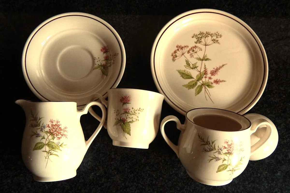 20 Piece Vintage Arklow Pottery Brendan Tea Set - Image 3