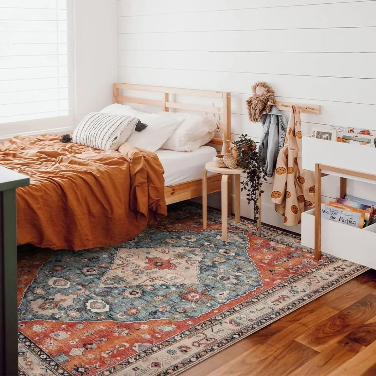 Vintage Boho Area Rug - 150 x 210cm Non-Slip - Image 2