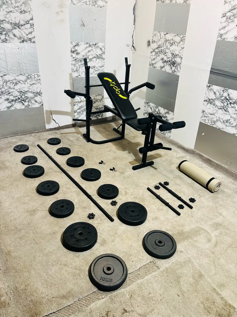 OPTI MULTI FUNCTION BENCH 50KG BARBELL SET++ - Image 3