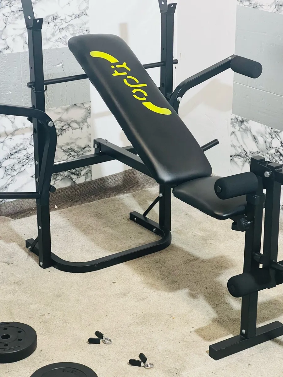 OPTI MULTI FUNCTION BENCH 50KG BARBELL SET++ - Image 4