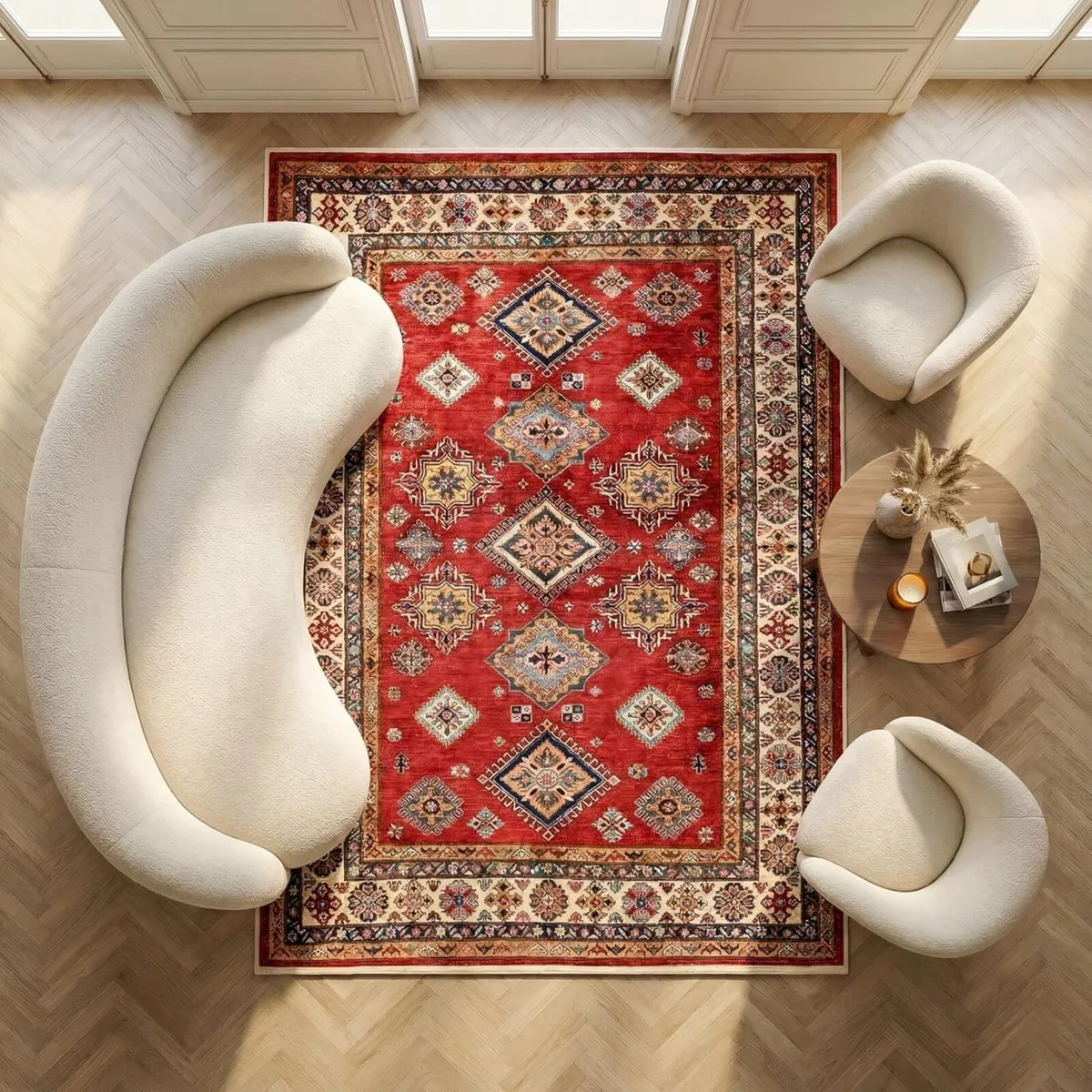 Machine Washable Rug 200x300cm Non-Slip Backing - Image 1