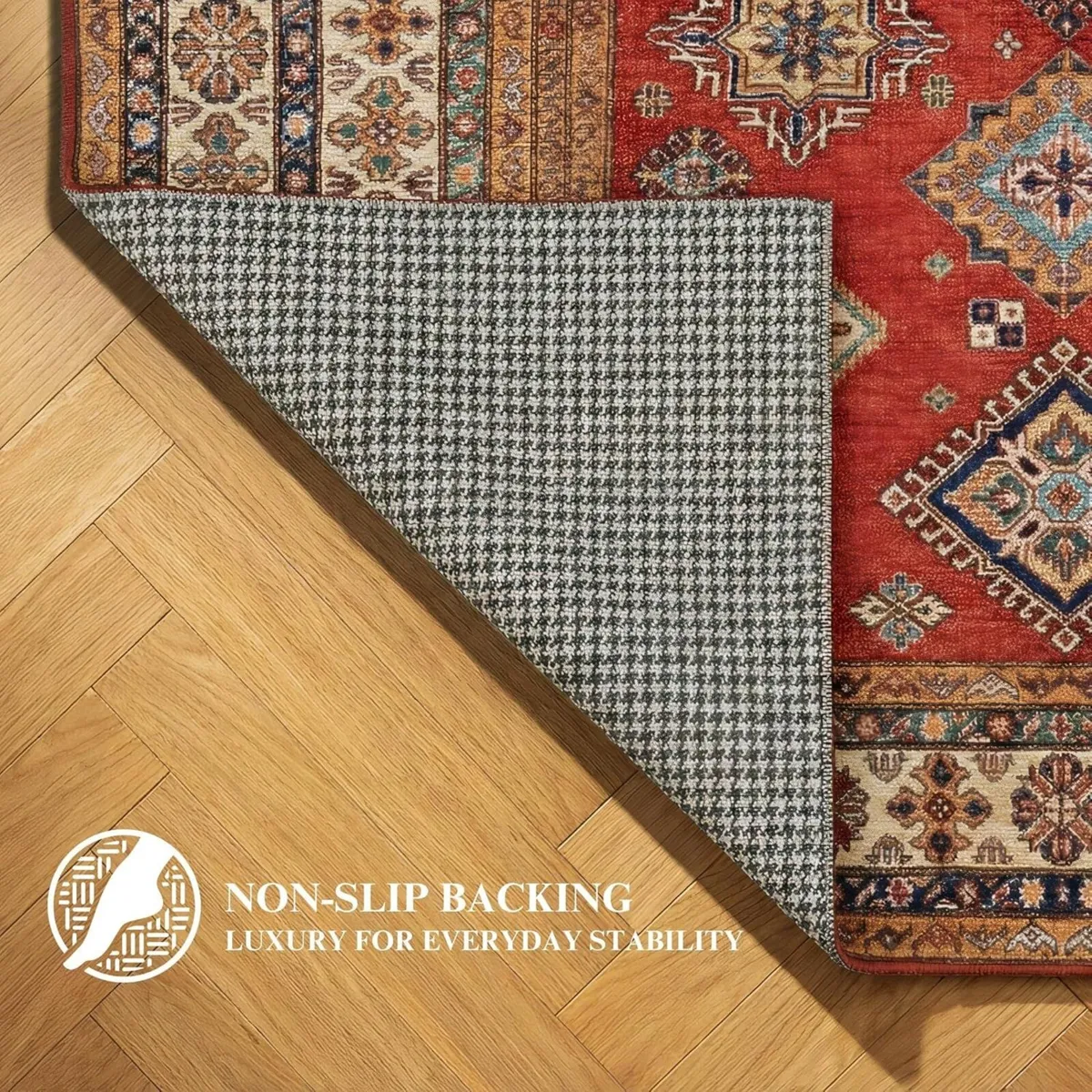 Machine Washable Rug 200x300cm Non-Slip Backing - Image 4