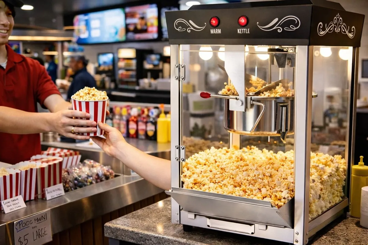 Commercial popcorn machine - Image 2