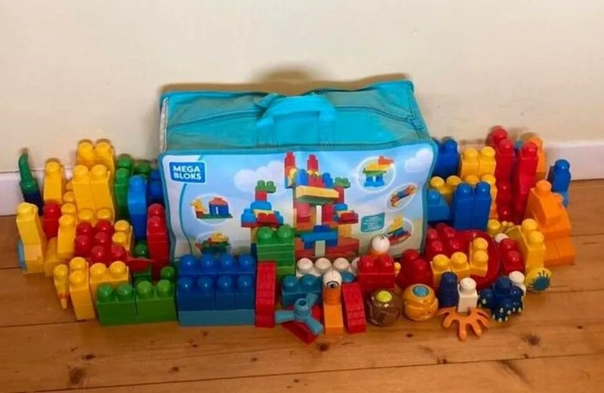Mega Bloks First Builders – Large Bundle + Bag - Image 1