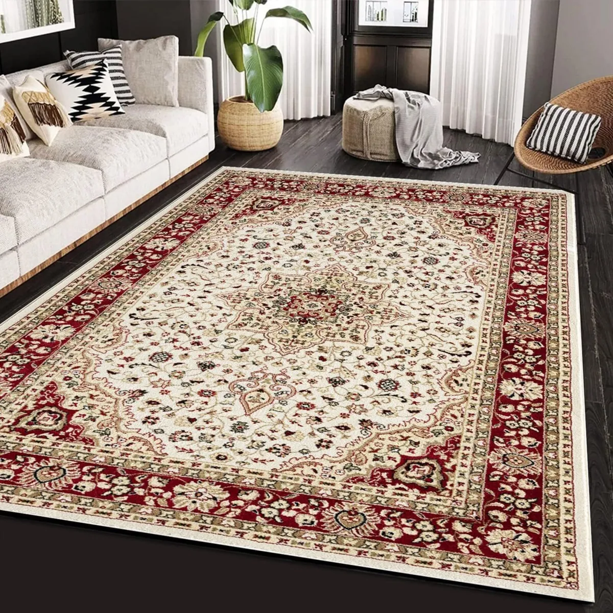 Traditional Rome Rug – Large Washable Non-slip - Image 1