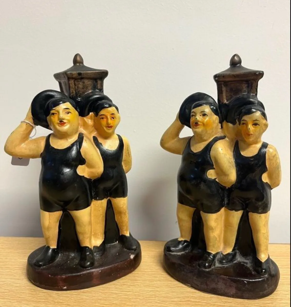 Collection of 4 Laurel and Hardy Figurines - Image 4