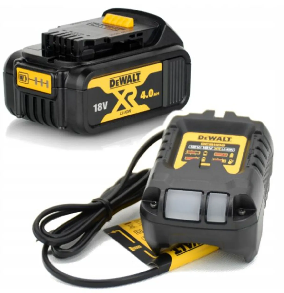 Dewalt 18v Dcb182 4ah Battery & Dcb1102 Charger