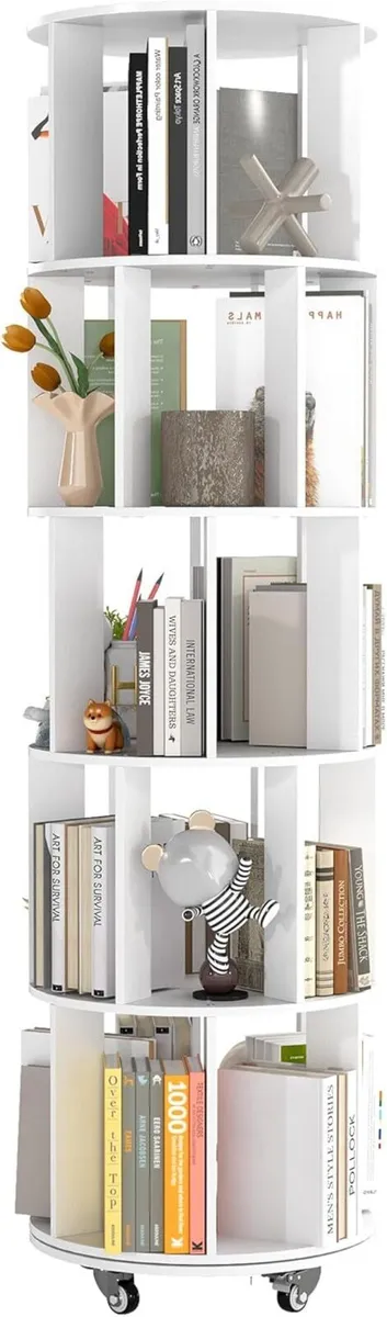 360degrees Round Rotating Bookcase Children 5 - Image 1